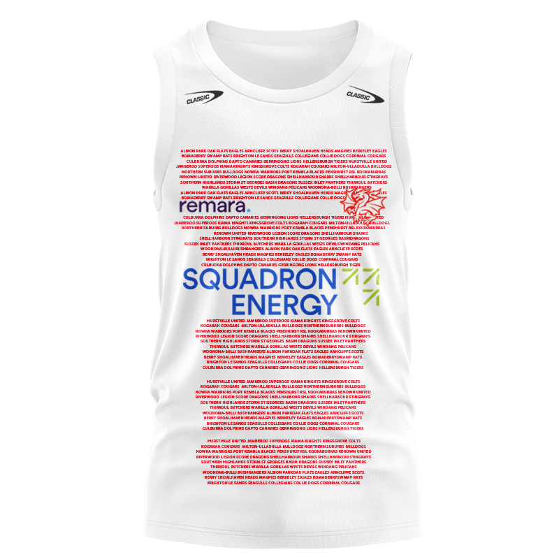 NRL St George Illawarra Dragons 2025 Captain's Run Singlet