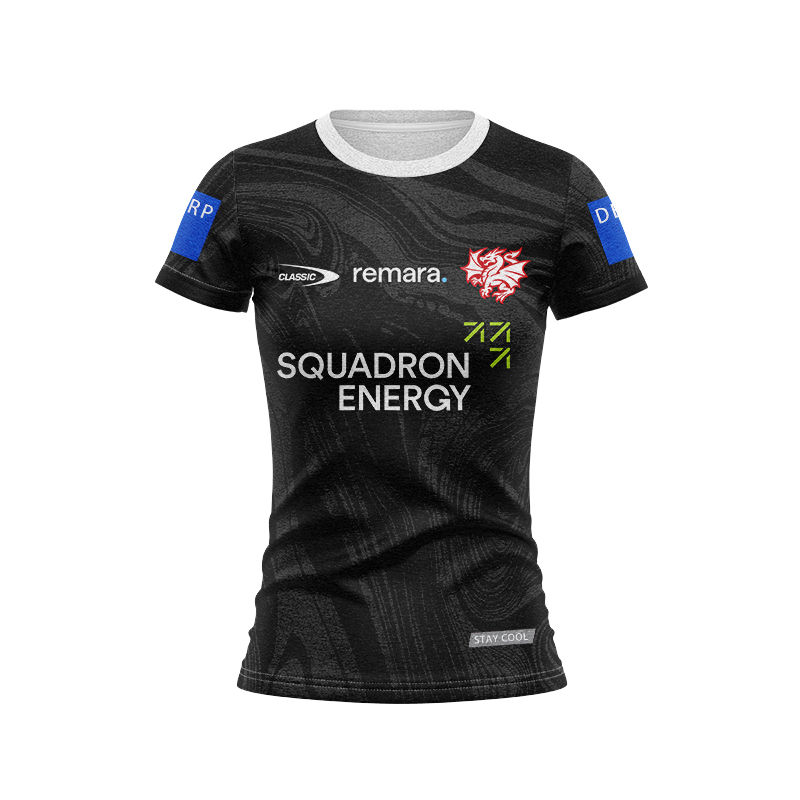Women's NRL St George Illawarra Dragons 2025 Charcoal Training Jersey