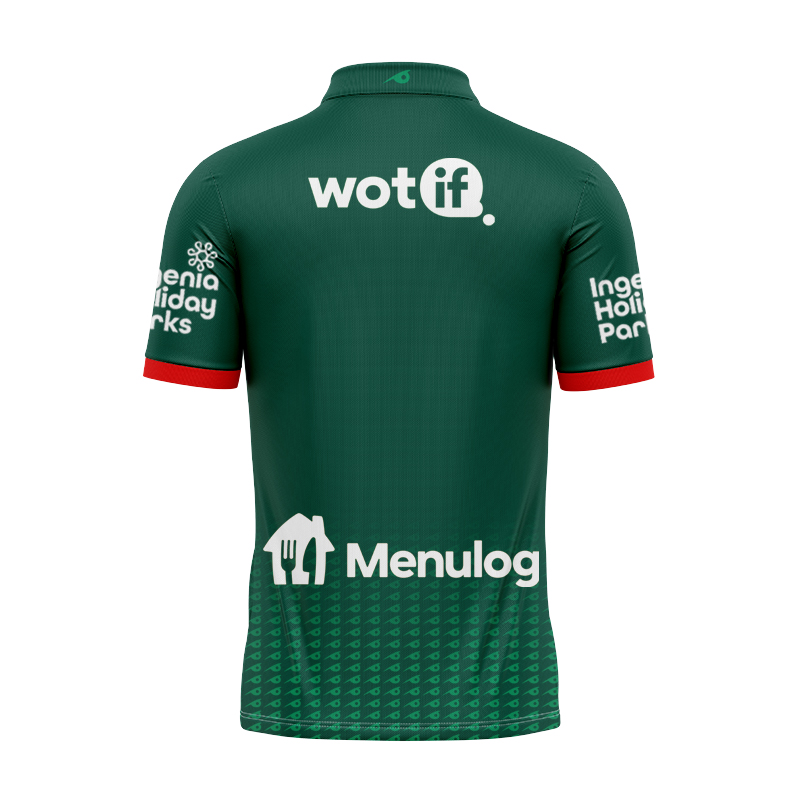 NRL South Sydney Rabbitohs 2025 Green Pro Training Polo Shirt