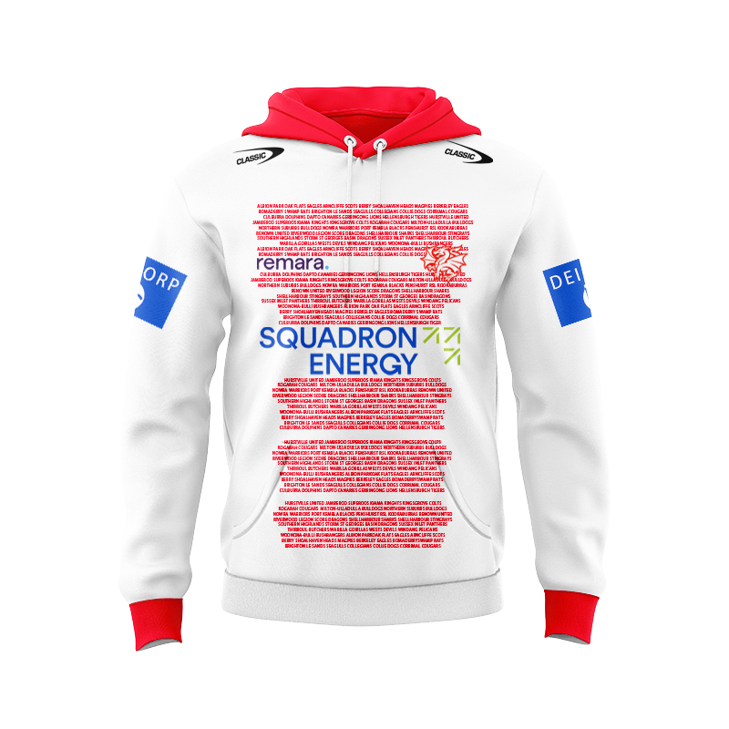 NRL St George Illawarra Dragons 2025 Captain's Run Sport Hoodie