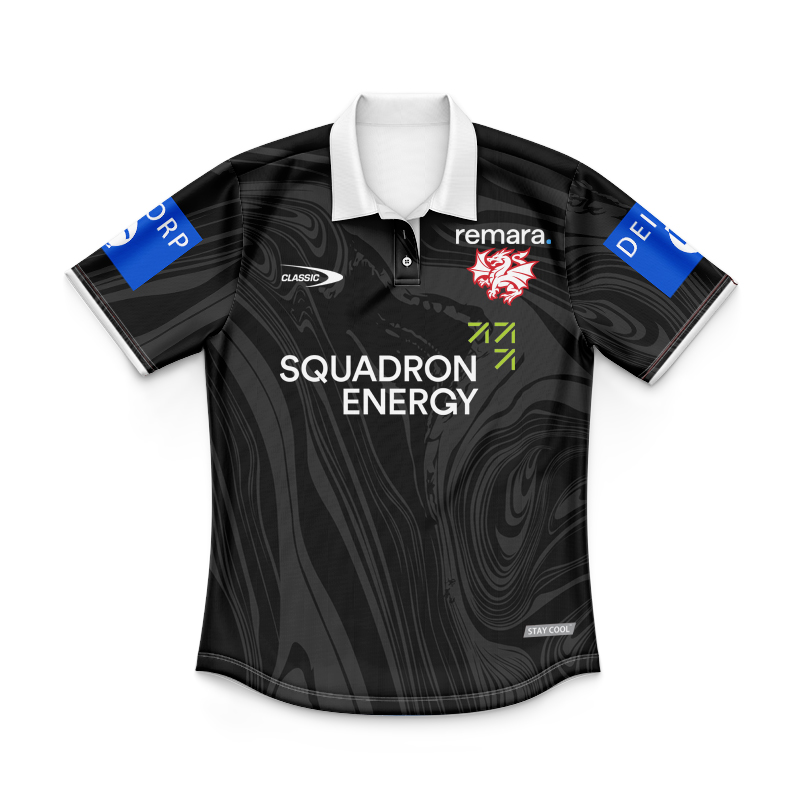 Kid's NRL St George Illawarra Dragons 2025 Charcoal Training Polo Jersey