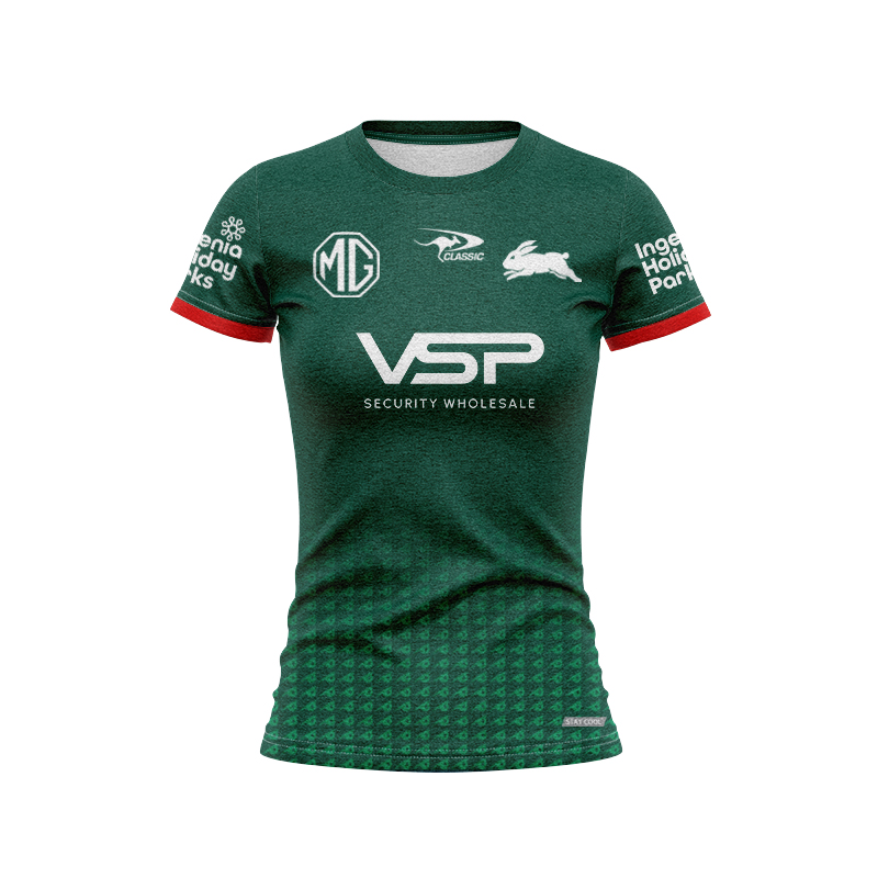 Women's NRL South Sydney Rabbitohs 2025 Green Pro Training Jersey