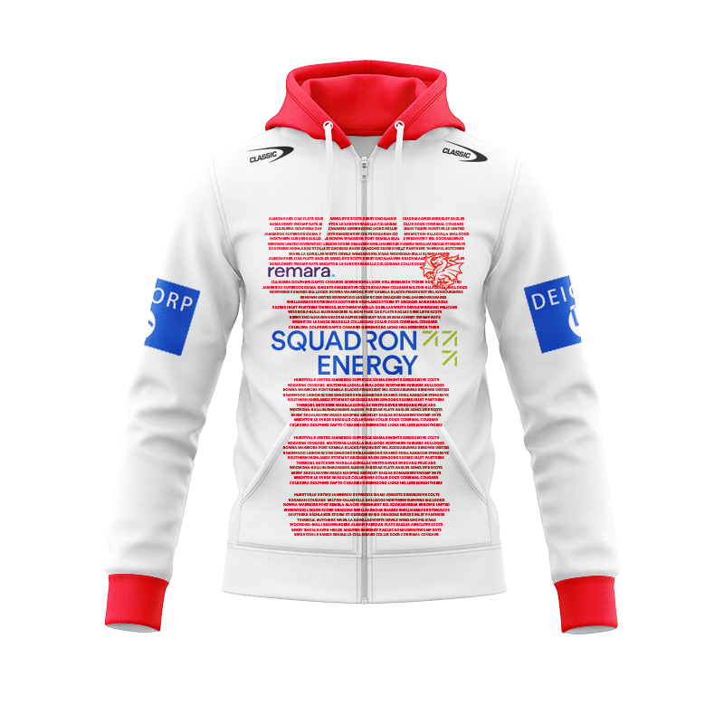 NRL St George Illawarra Dragons 2025 Captain's Run Zipper Hoodie