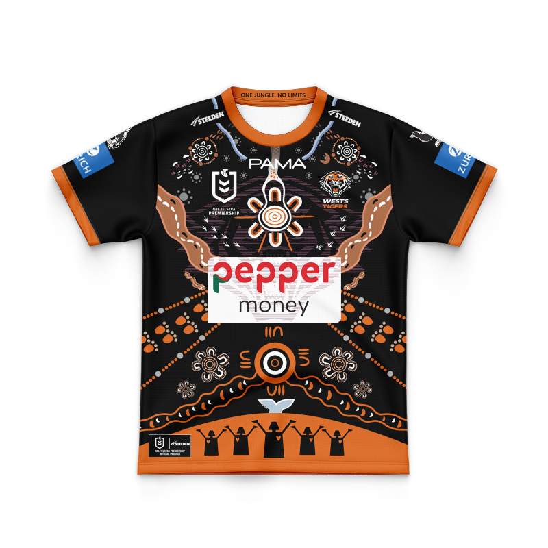 Kid's NRL Wests Tigers 2025 Indigenous Jersey