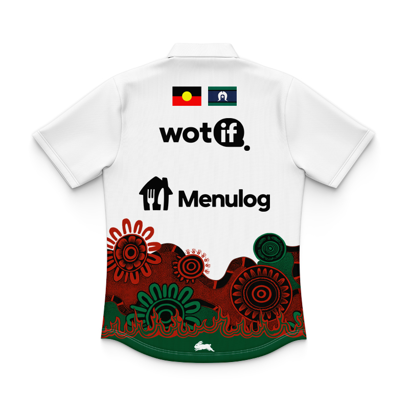 Kid's NRL South Sydney Rabbitohs 2025 Indigenous Pro Training Polo Jersey