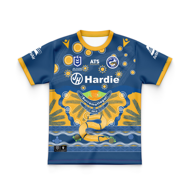 Kid's NRL Parramatta Eels 2025 Indigenous Jersey