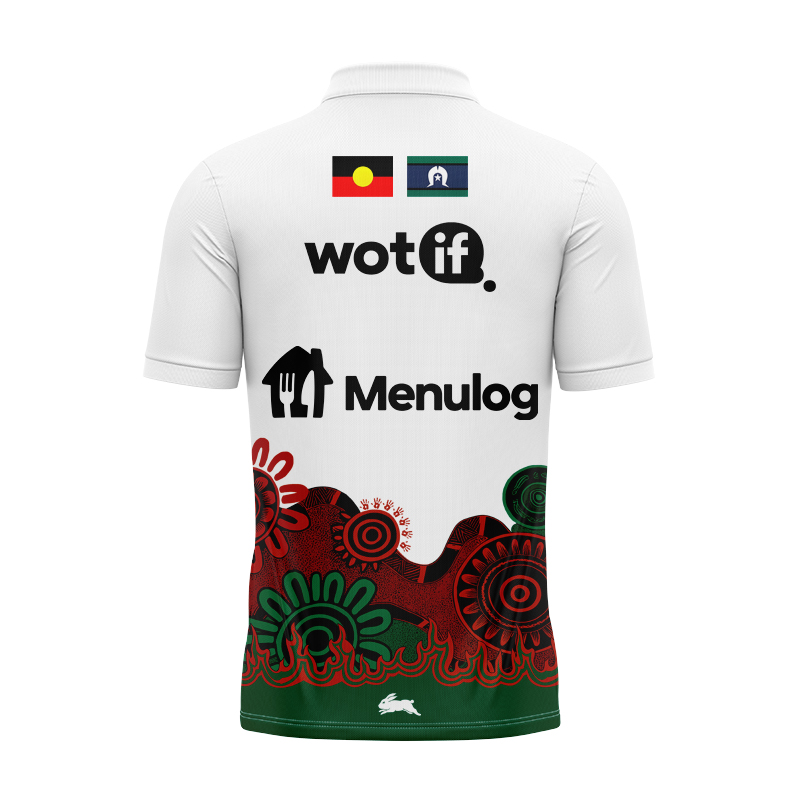 NRL South Sydney Rabbitohs 2025 Indigenous Pro Training Polo Shirt