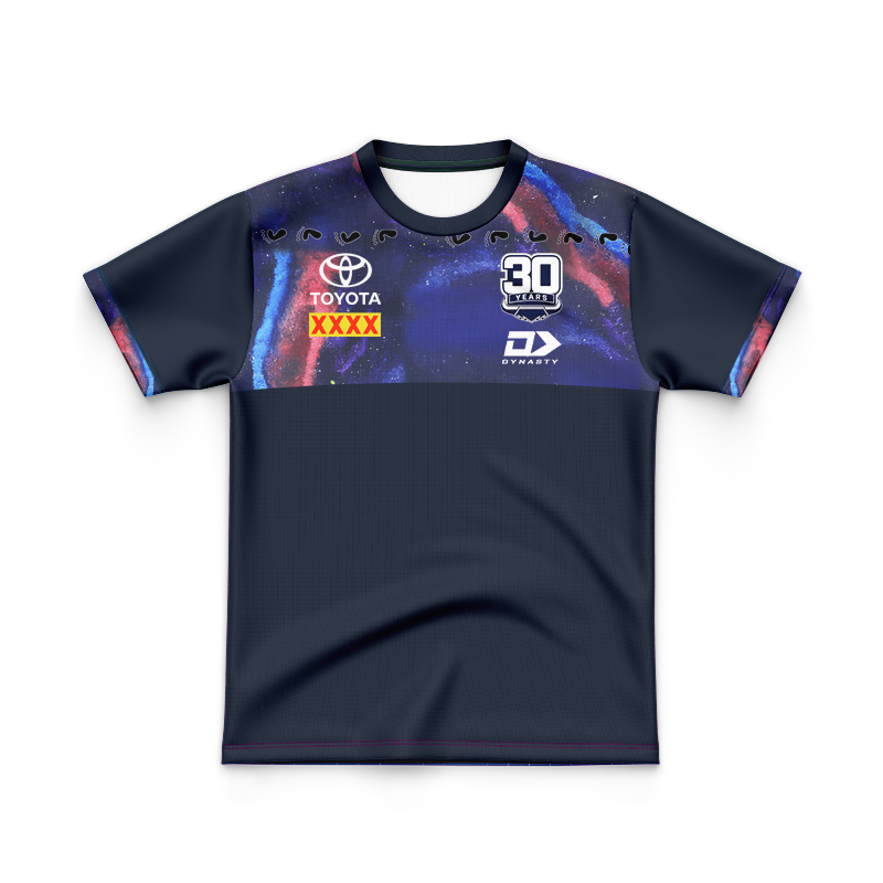 Kid's NRL North Queensland Cowboys 2025 Indigenous Black Jersey