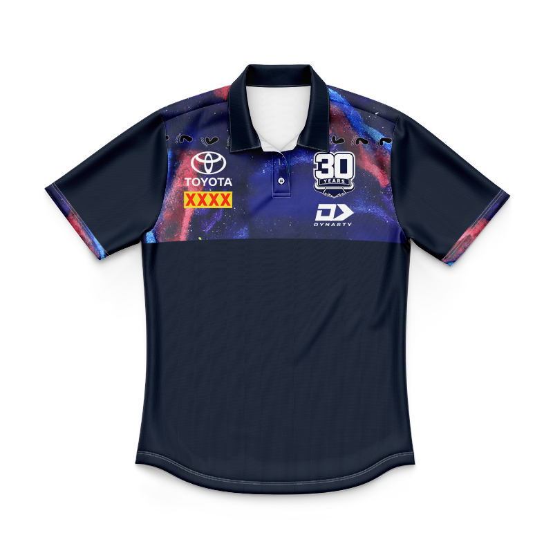 Kid's NRL North Queensland Cowboys 2025 Indigenous Black Polo Jersey