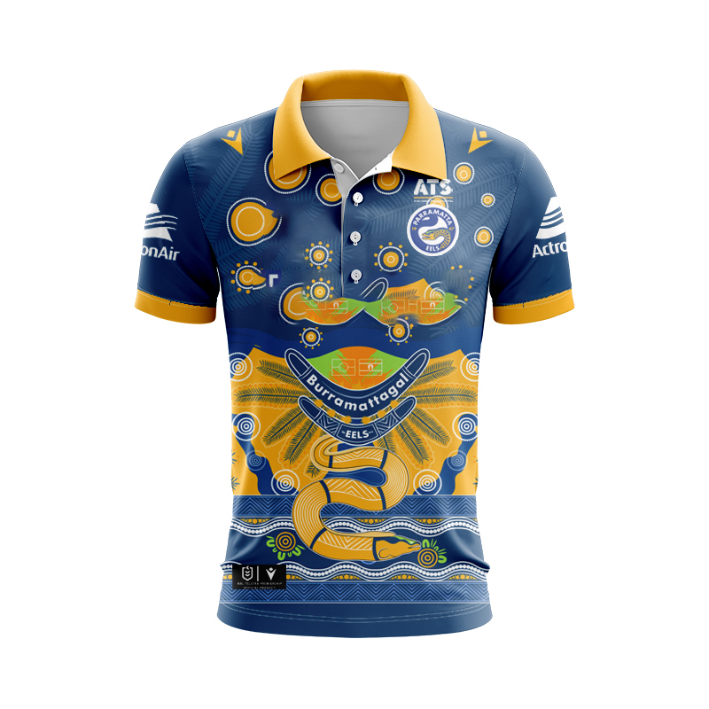 NRL Parramatta Eels 2025 Indigenous Polo Shirt