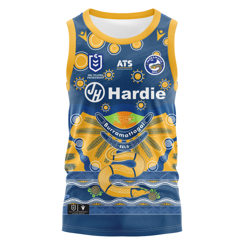 NRL Parramatta Eels 2025 Indigenous Singlet