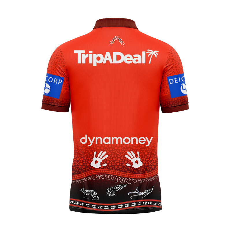 NRL St George Illawarra Dragons 2025 Indigenous Polo Shirt