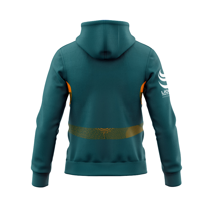 Australian Wallabies 2025 Lions Tour Warm Up Zipper Hoodie