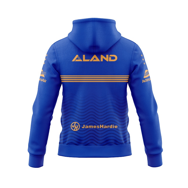 NRL Parramatta Eels 2025 Rugby Run Out Zipper Hoodie