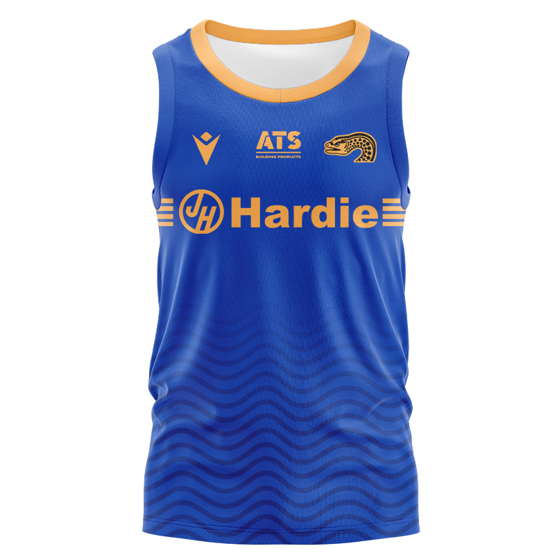 NRL Parramatta Eels 2025 Rugby Run Out Singlet