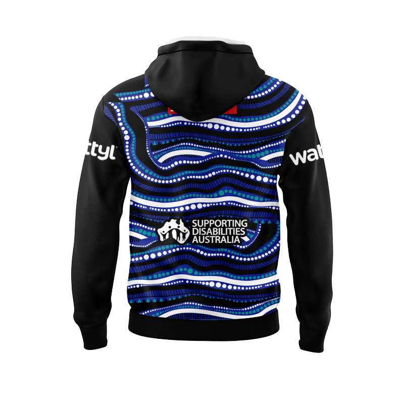 NRL Canterbury-Bankstown Bulldogs 2025 Indigenous Training Sport Hoodie