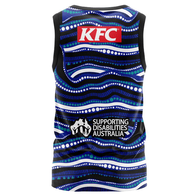 NRL Canterbury-Bankstown Bulldogs 2025 Indigenous Training Singlet