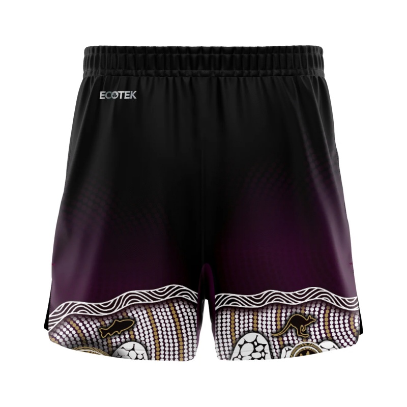 NRL Manly Warringah Sea Eagles 2025 Indigenous Gym Shorts
