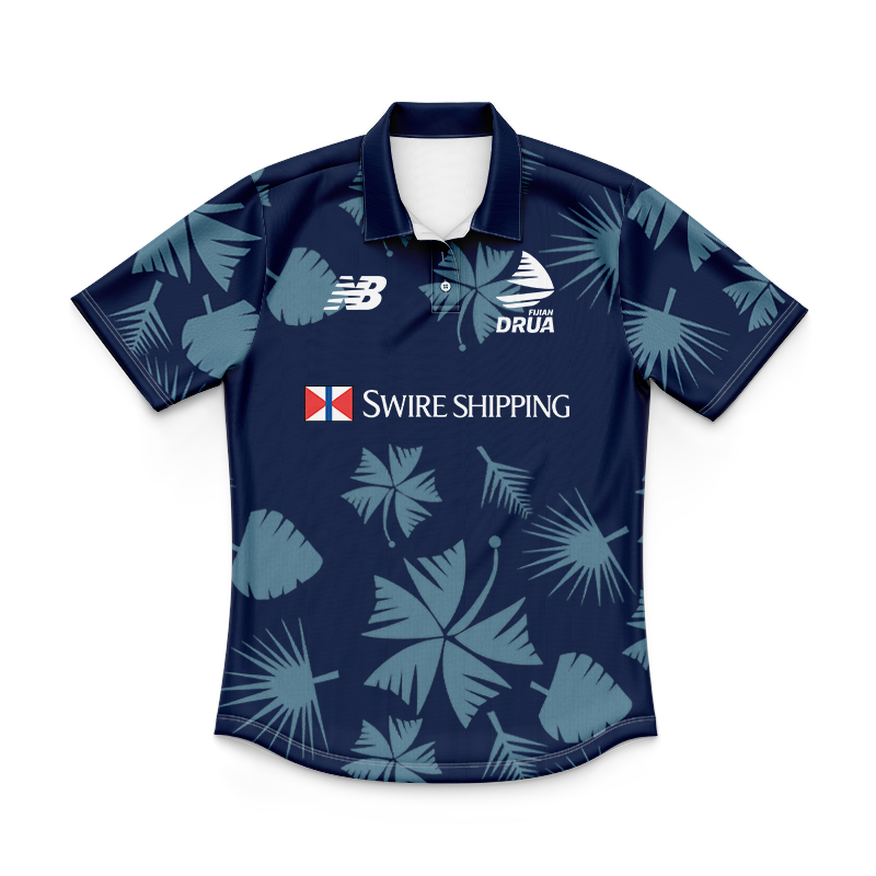 Kid's Fijian Drua Super Rugby 2024 Coaches Training Polo Jersey