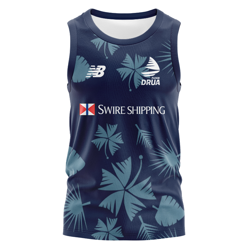 Fijian Drua Super Rugby 2024 Coaches Training Home Singlet
