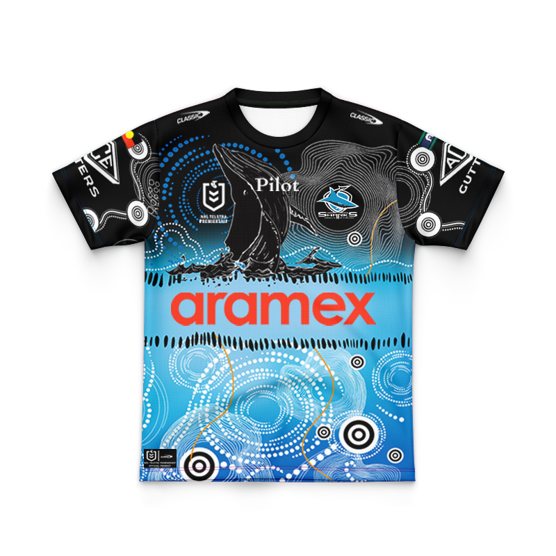Kid's NRL Cronulla-Sutherland Sharks 2025 Indigenous Jersey