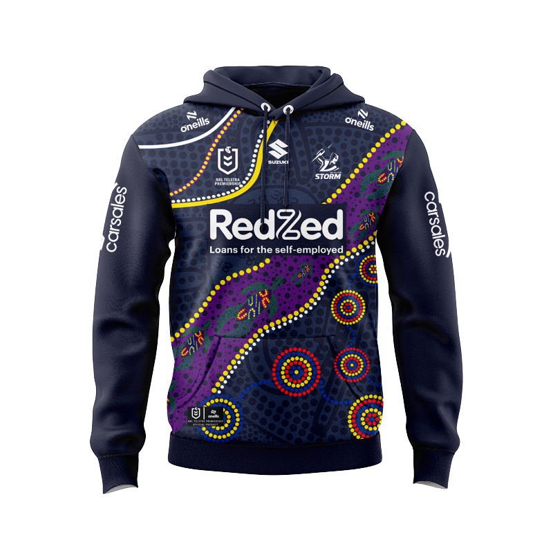 NRL Melbourne Storm 2025 Indigenous Hoodie