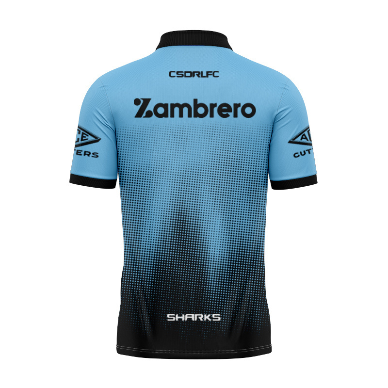 NRL Cronulla-Sutherland Sharks 2025 Sky Training Polo Shirt