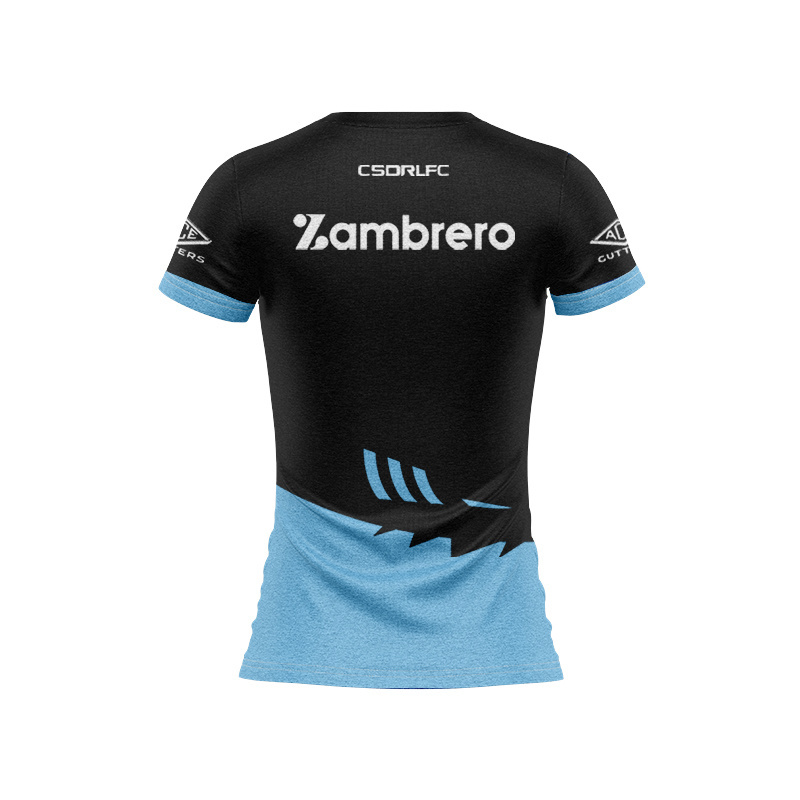 Women's NRL Cronulla-Sutherland Sharks 2025 Sky/Blk Training Jersey