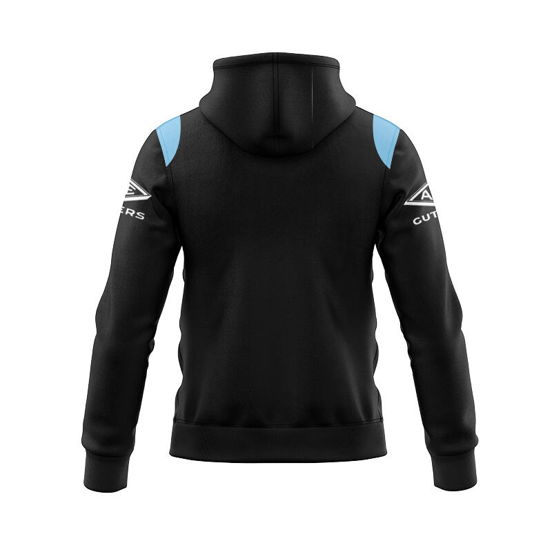 NRL Cronulla-Sutherland Sharks 2025 Black Training Zipper Hoodie