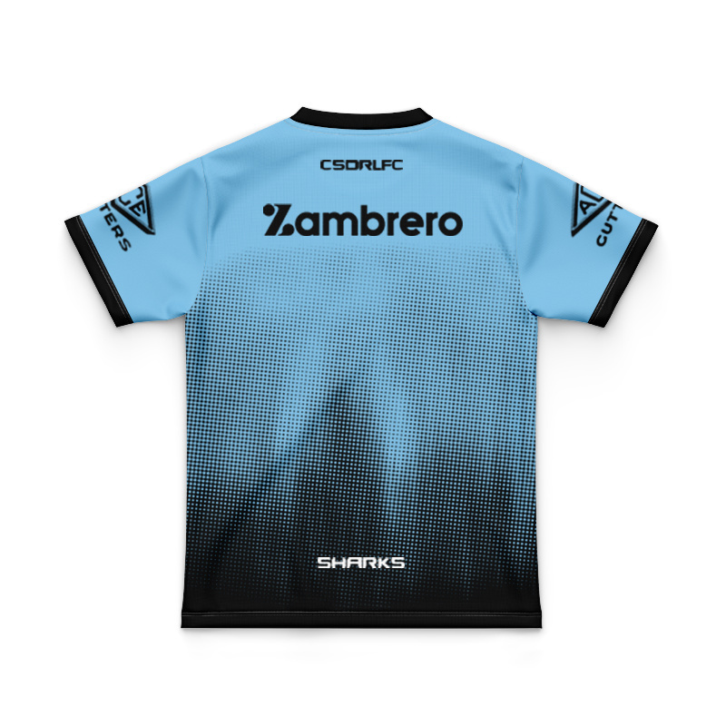 Kid's NRL Cronulla-Sutherland Sharks 2025 Sky Training Jersey