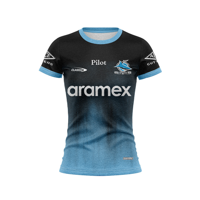 Women's NRL Cronulla-Sutherland Sharks 2025 Blk Training Jersey