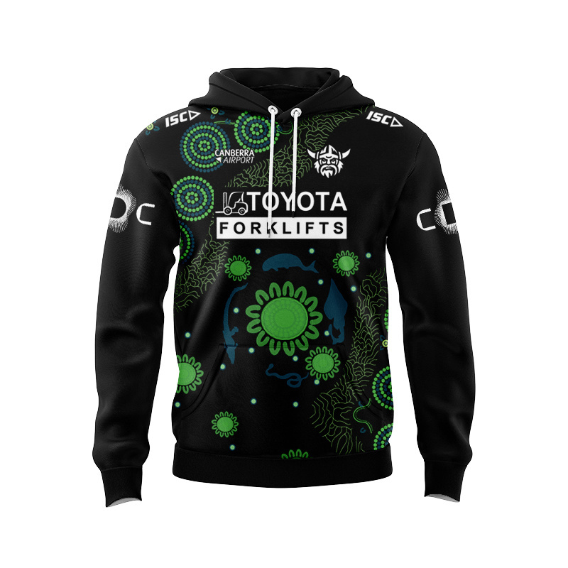 NRL Canberra Raiders 2025 Indigenous Run Out Sport Hoodie