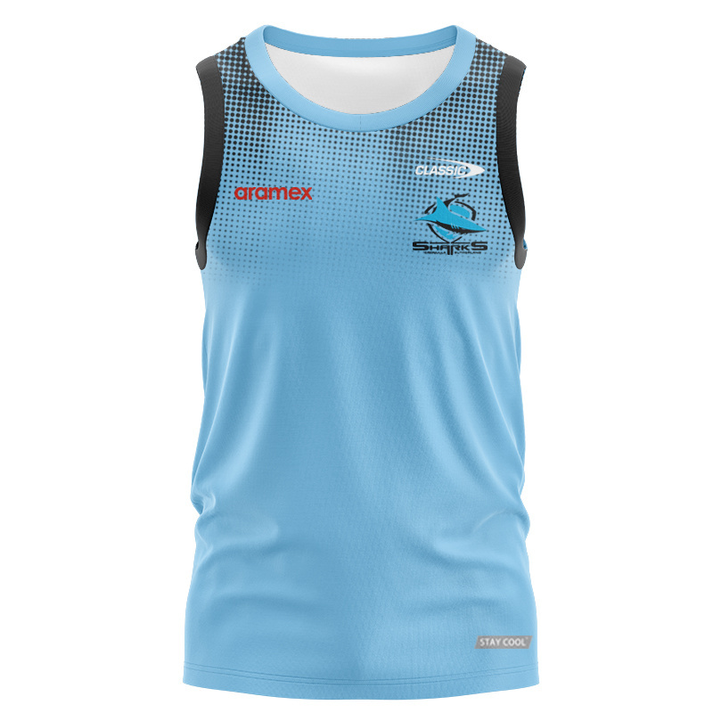 NRL Cronulla-Sutherland Sharks 2025 Players Singlet