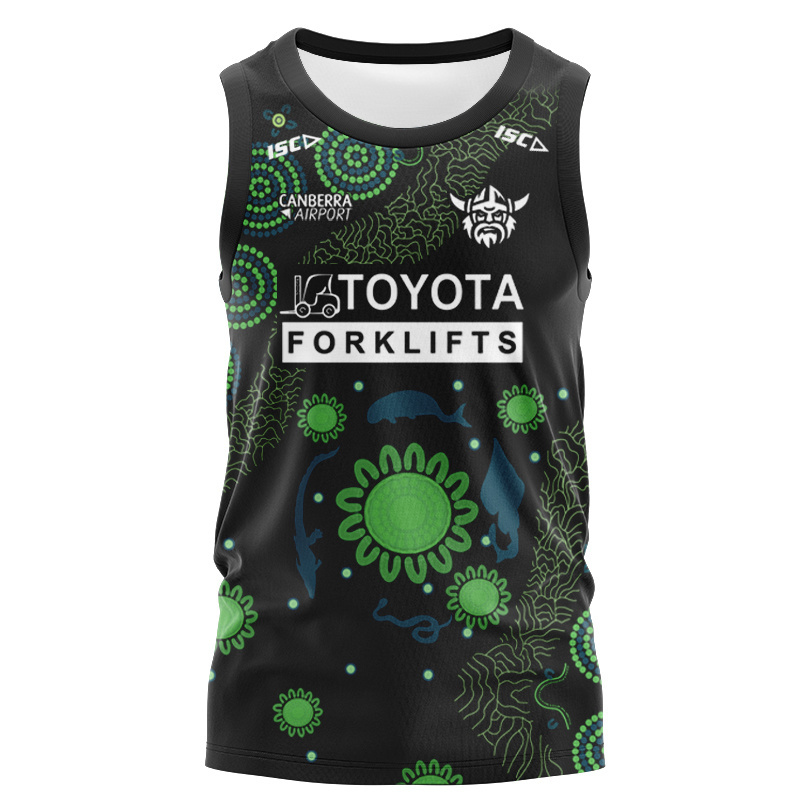 NRL Canberra Raiders 2025 Indigenous Run Out Singlet