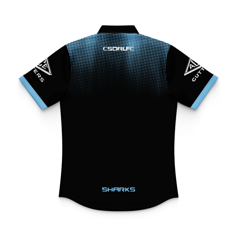 Kid's NRL Cronulla-Sutherland Sharks 2025 Media Polo Jersey