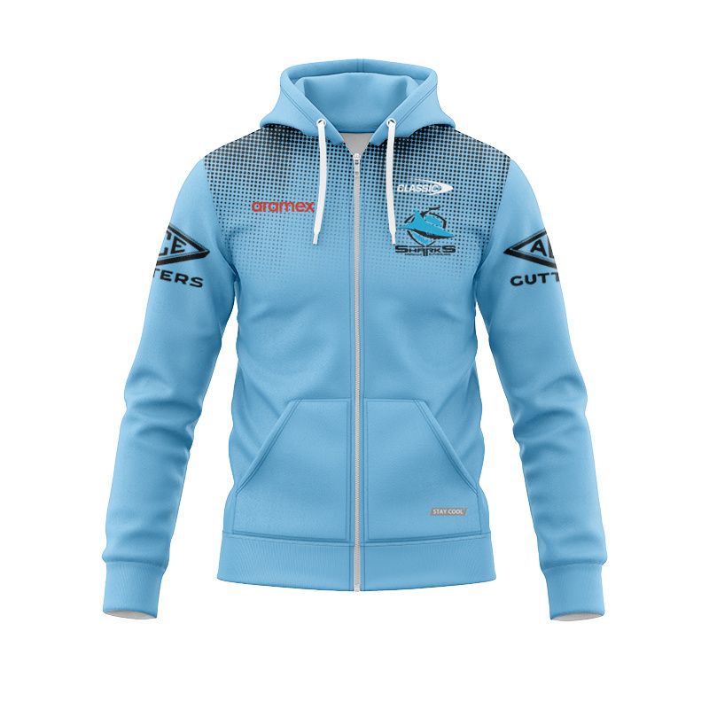 NRL Cronulla-Sutherland Sharks 2025 Players Zipper Hoodie