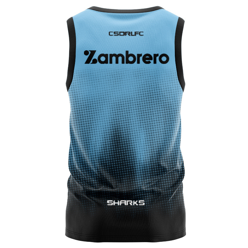 NRL Cronulla-Sutherland Sharks 2025 Sky Training Singlet