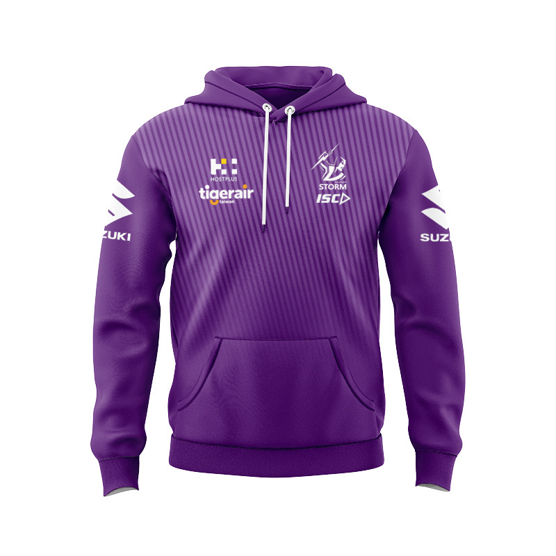NRL Melbourne Storm 2025 Media Sport Hoodie