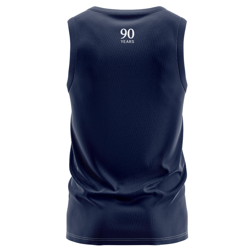 NRL Canterbury-Bankstown Bulldogs 2025 Navy Media Singlet