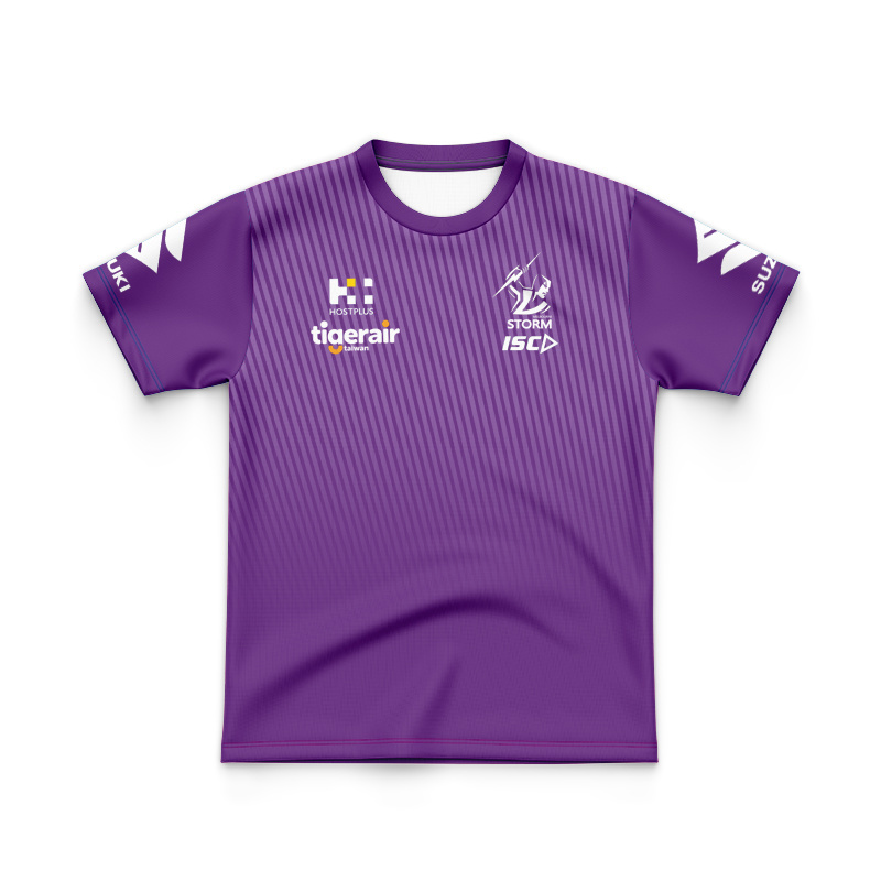 Kid's NRL Melbourne Storm 2025 Media Jersey