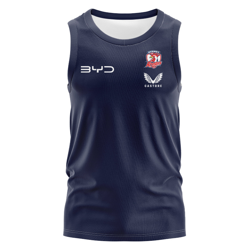 NRL Sydney Roosters 2025 Castore Media Singlet