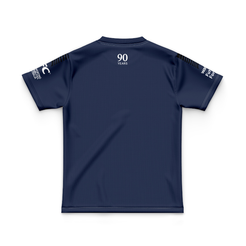 Kid's NRL Canterbury-Bankstown Bulldogs 2025 Navy Media Jersey