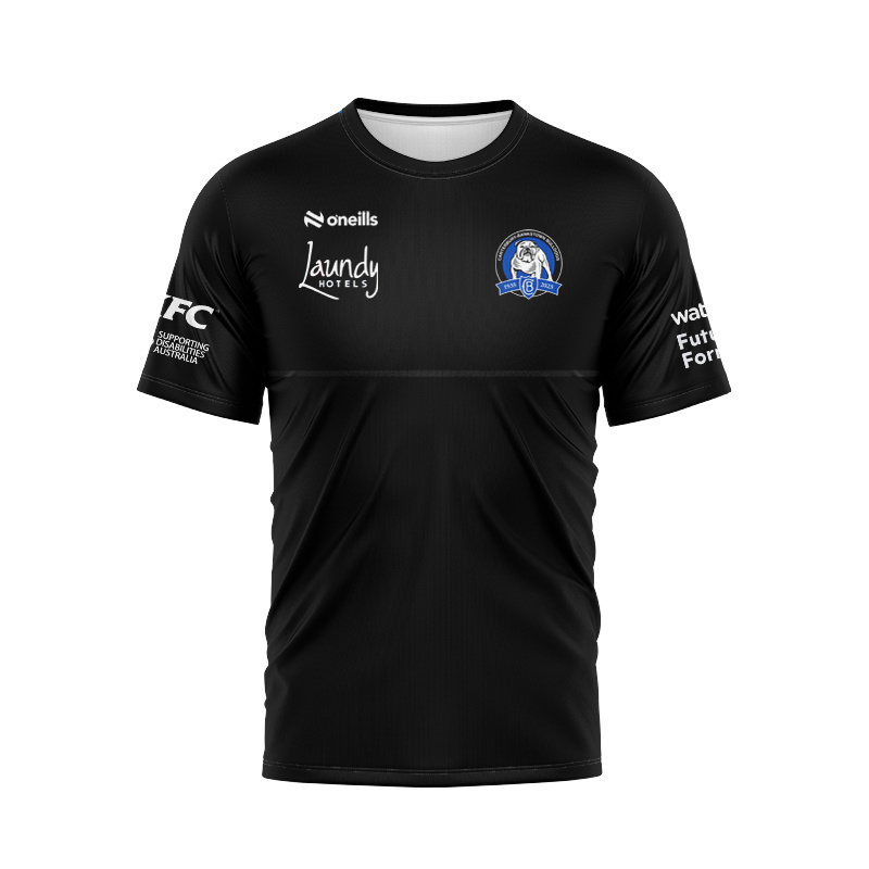 NRL Canterbury-Bankstown Bulldogs 2025 Black Media Tee