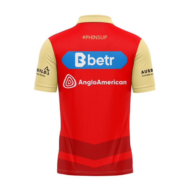 NRL Dolphins 2025 Warm Up Polo Shirt