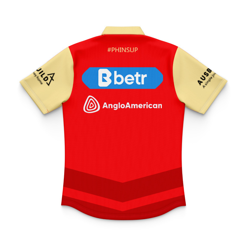 Kid's NRL Dolphins 2025 Warm Up Polo Jersey