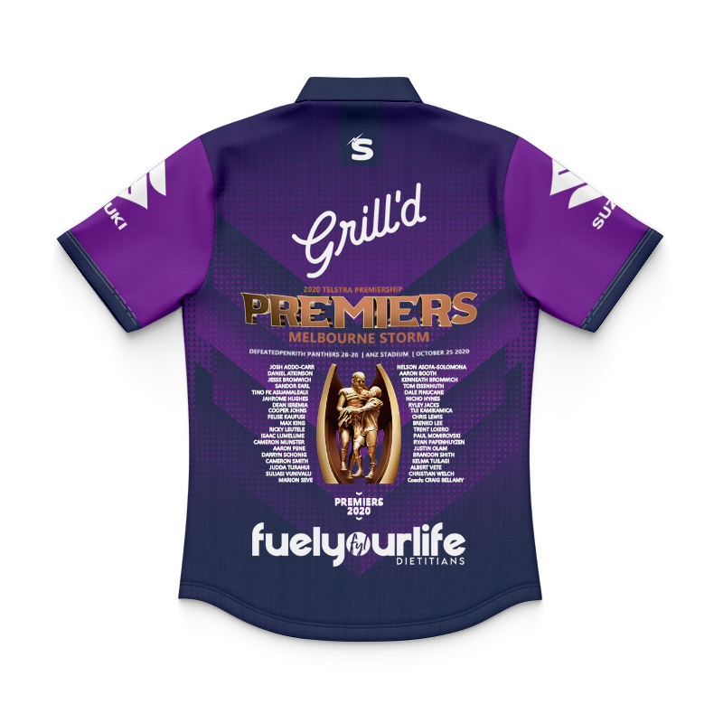 Kid's NRL Melbourne Storm 2020 Premiers Polo Jersey