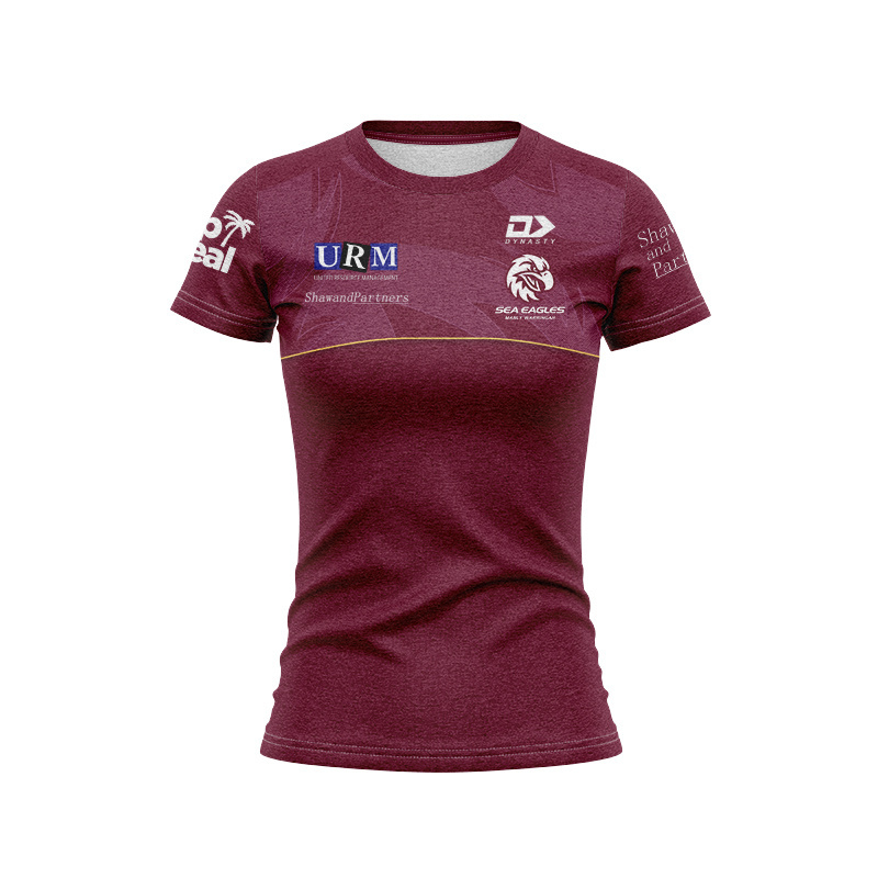 Women's NRL Manly Warringah Sea Eagles 2025 Maroon Media Jersey