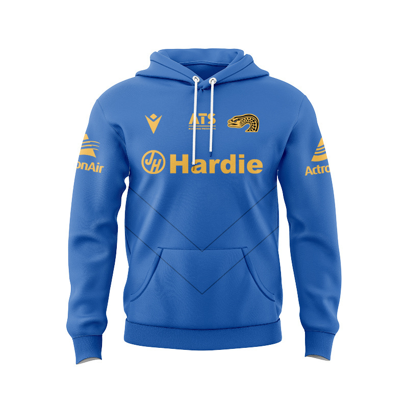 NRL Parramatta Eels 2025 Blue Training Sport Hoodie