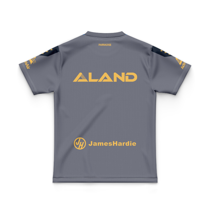 Kid's NRL Parramatta Eels 2025 Grey Training Jersey