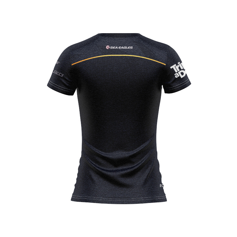 Women's NRL Manly Warringah Sea Eagles 2025 Black Media Jersey